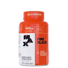 TERMOGÊNICO MAX TITANIUM FIRE BLACK 60 CAPS.