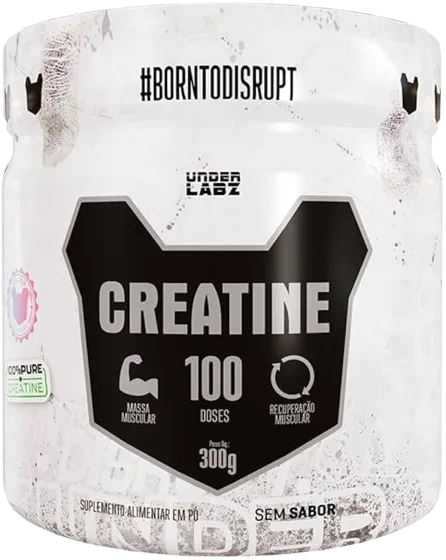 CREATINA MONOHIDRATADA 100% PURA - 300g - UNDER LABZ
