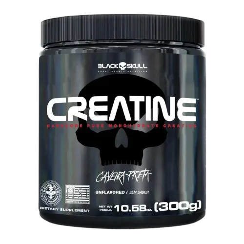 CREATINA MONOHIDRATADA - 300g - BLACK SKULL