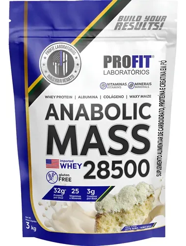 HIPERCALÓRICO ANABOLIC MASS LEITE NINHO 3KG PROFIT