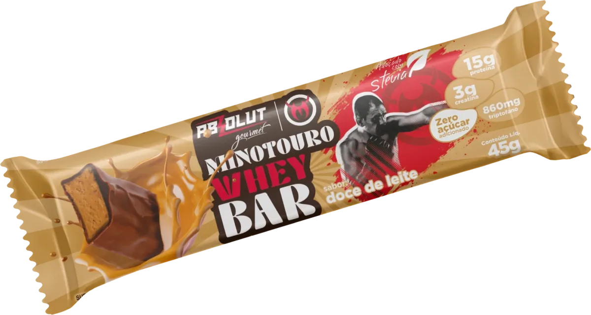 BARRA DE PROTEÍNA ABSOLUT NUTRITION DOCE DE LEITE 45G