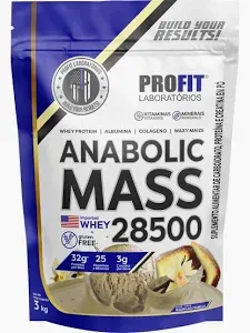 HIPERCALÓRICO ANABOLIC MASS PROFIT BAUNILHA 3KG