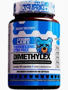 TERMOGÊNICO DIMETHYLEX AZUL UNDER LABZ 60 CAPS.